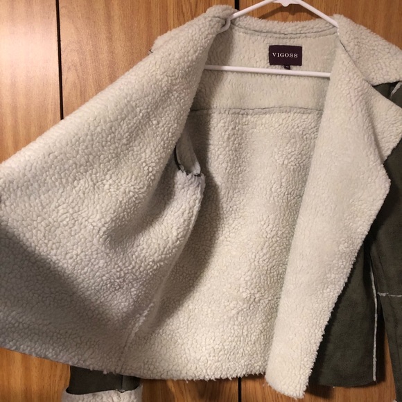 Faux Suede Aviator Jacket - Picture 5 of 15